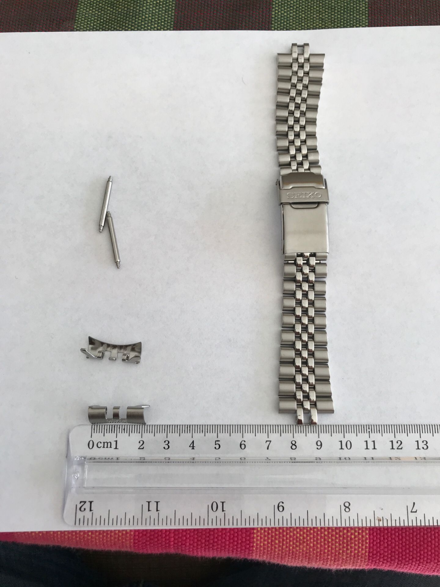 Genuine Seiko 44G1JZ “22 mm “ SS JUBilee Bracelet + spins
