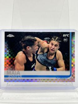 2019 Topps Chrome Jennifer Maia #87 X-Fractor Rookie Card RC