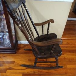 SOLID WOOD ROCKING CHAIR...... CHECK OUT MY PAGE FOR MORE ITEMS