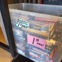 BLU-RAYS AND DVDS 1.99 EACH