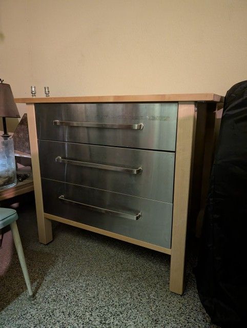 Industrial Steel + Wood Cabinet | Kitchen Island / Tool Chest / Storage