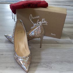 Christian Louboutin- Size 40- Anjalina 85 Liege Wavy 