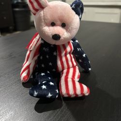 Ty Beanie Baby American Flag Bear