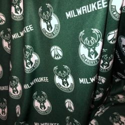 Milwaukee Bucks Basketball Pattern Fabric/tela Deportes Baloncesto