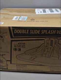 Action Air Double Slide Splash Water Slide