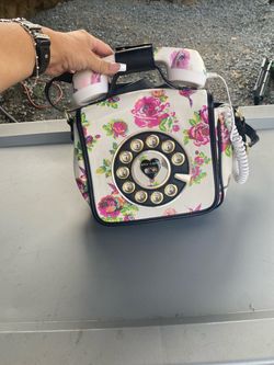 Betsey Johnson Rotary Phone Crossbody Bag