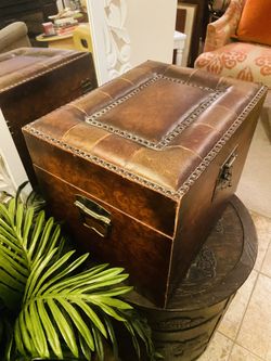 Large Leather Decorative Box