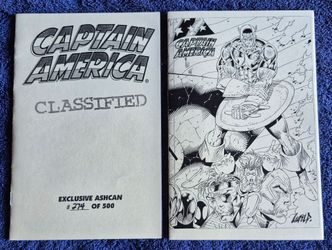 CAPTAIN AMERICA LTD ED ASHCAN x2 VOL 2 HEROES REBORN 1996 CLASSIFIED LIEFELD NM
