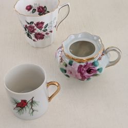 Lot of 3 Vintage Porcelain China Pieces~Sold Together