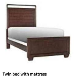 Twin Mattress & Headboard W/Frame