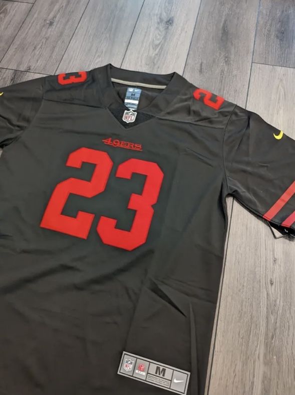 San Francisco 49ers Black Jersey For Christian McCaffrey CMC #23 New With Tags Available All Sizes 