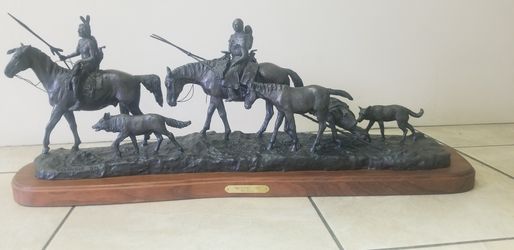 BOB SCRIVER "MOVIN ON" BRONZE SCULPTURE 16/50 LIMITED EDITION