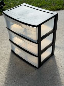 Sterlite plastic storage drawer bins