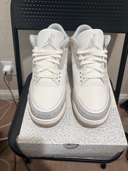 Air Jordan 3 Crafts Ivory Grey Sneakers