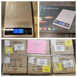 Pallet of brand new kitchen scales

20 scales per box
35 boxes
That's 700 scales