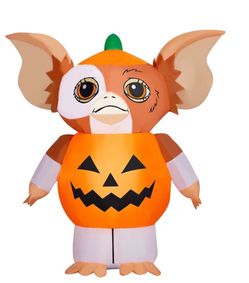 Halloween inflatable gizmo in a pumpkin