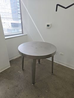 Stainless coffee round table