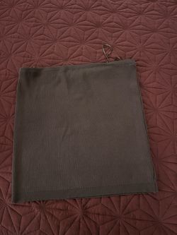 3x brown ribbed tube top