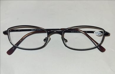 New Wire Frame Rectangle Eye Glass Frames - Bronze