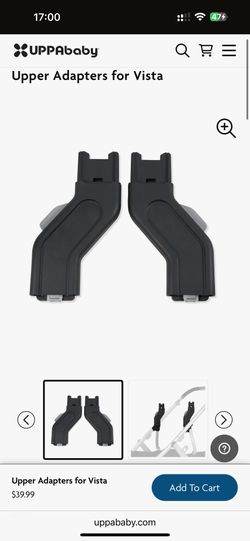 Uppababy Upper Adapters For Uppababy Vista