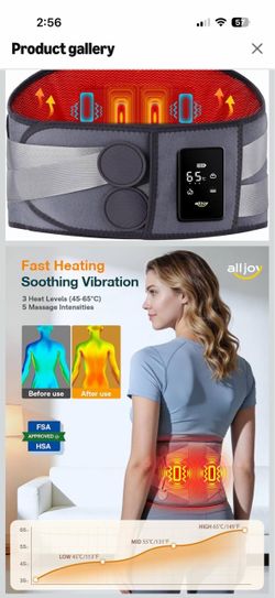Alljoy Heated Back Massager Belt