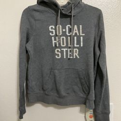 So Cal Hollister Gray Girls Hoodie Size M Like New