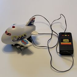 Vintage REMOTE CONTROL 5” Toy Jumbo Jet 747=TESTED AND WORKING!