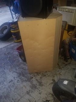 wood corner cabinet