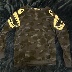 Bape Long Sleeve Shark T Shirt