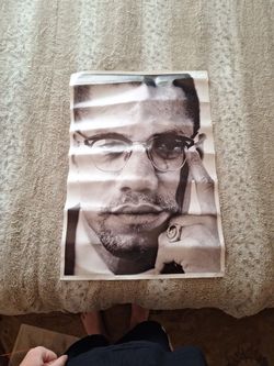 ORIGINAL Malcom X Poster NEGOTIABLE
