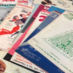 13 Collectible Sheet Música 