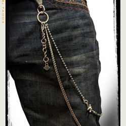 Harley Davidson Bar & Shield  2 Stand Wallet Pocket Chain 