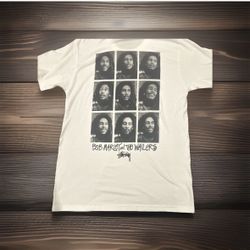 Vintage-style Stüssy x Bob Marley & The Wailers T-shirt. Size M