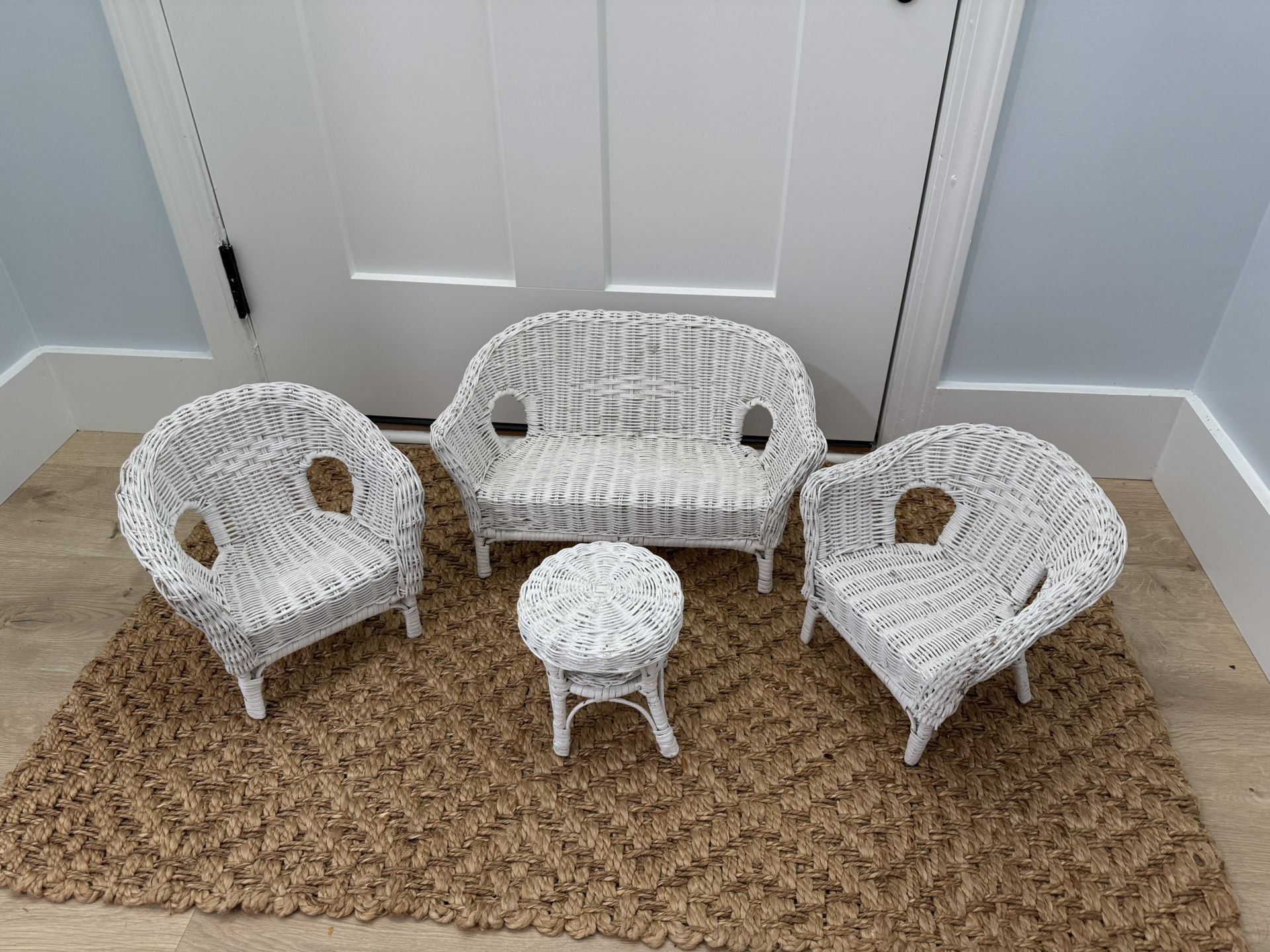 Wicker Doll Set
