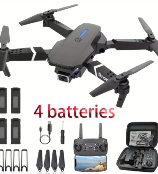 HD DUAL CAMERA DRONE "CS-88+CIDE" & 4 BATTERIES Made To Use w/ iPhones {360° Flips}