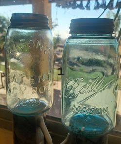 Vintage Mason Jars $20. for Pair