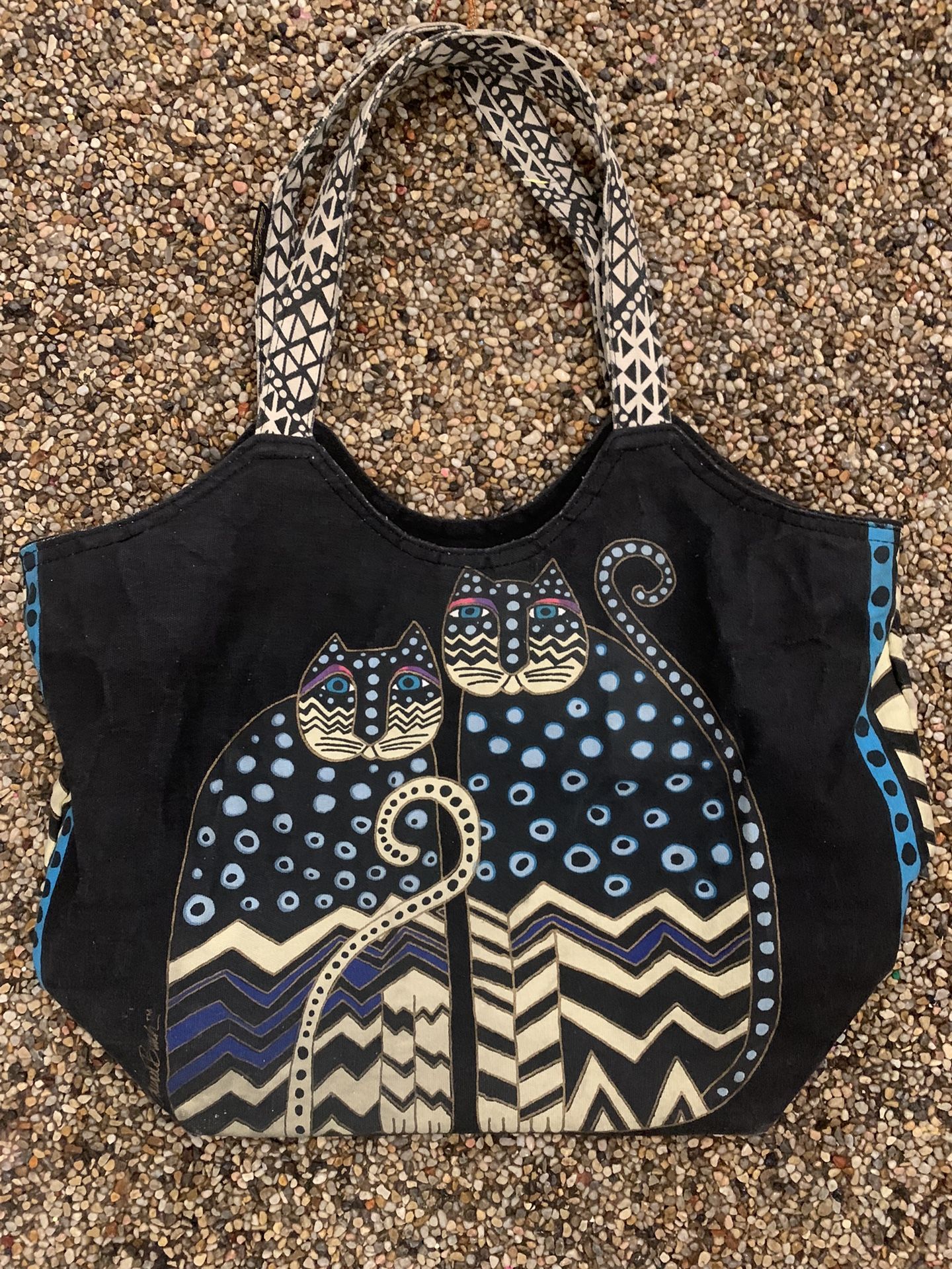 Vintage Laurel Burch Tote Bag Cats