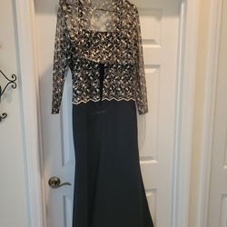 Formal dress - Black & Silver