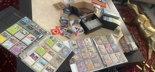 Large Pokémon Trading Card Collection with Binders and Tins-make me offer