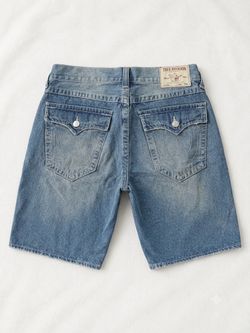 True Religion Men's Denim Shorts - Relaxed Baggy Fit