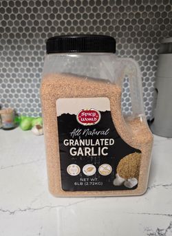 6 Pound Spicy World Granulated Garlic