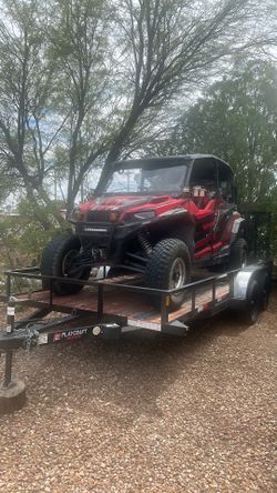 2020 Polaris general xp 4 seater  with brand new dual axle trailer