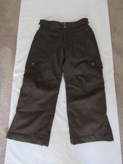 Youth 8 Brown Snowboard ski Pants, Land's End