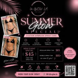 Spray Tan or scalp massage