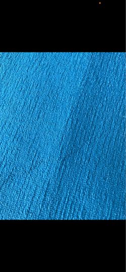 5x7 new rug used in guest room  like deep lighter blue no stains or rips  Just wrinkled cause has been I  Rolled up Pick up in Wellington can do porch