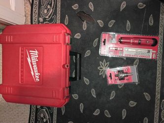 Milwaukee 16 gauge nail gun , 1-3/8 carbide drill bit, punch down tool with extended blade