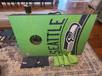 Seahawks Cornhole and Bags