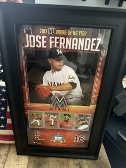 Jose Fernandez Rookie Of The Year Frame 