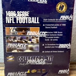 1996 SCORE NFL Football Pinnacle Brands Inc Collector Kit Blue Box