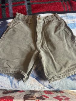 Olive Green Carhartt shorts